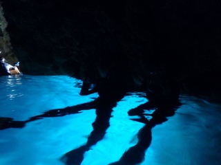 青の洞窟での写真